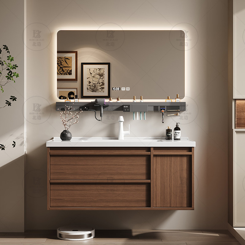 Luxury Skincare & Spa - Luxury Wooden Cupboard Drawers Mirror Paper