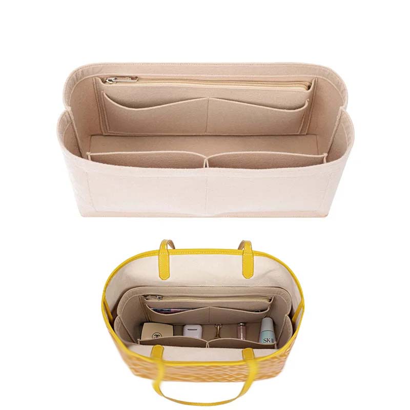 Felt Insert Bag Cosmetic Organ - Luxury Skincare Women 评论和价格