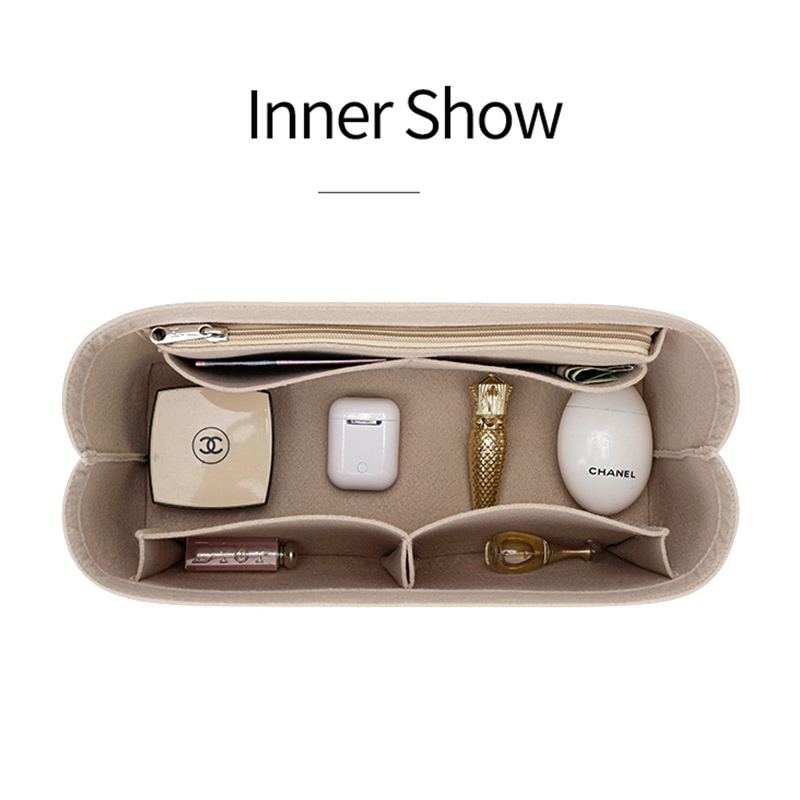 Felt Insert Bag Cosmetic Organ - Luxury Skincare Women 评论和价格
