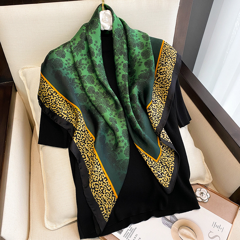 90*90cm Women Square Silk Scar - Luxury Skincare Headband 评论和价格