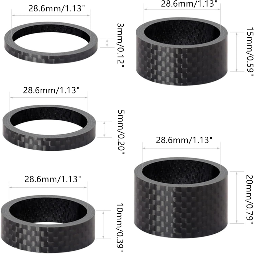 5 Pcs Bicycle Headset Spacer,  - Edelweiss Stem Cell 评论和价格