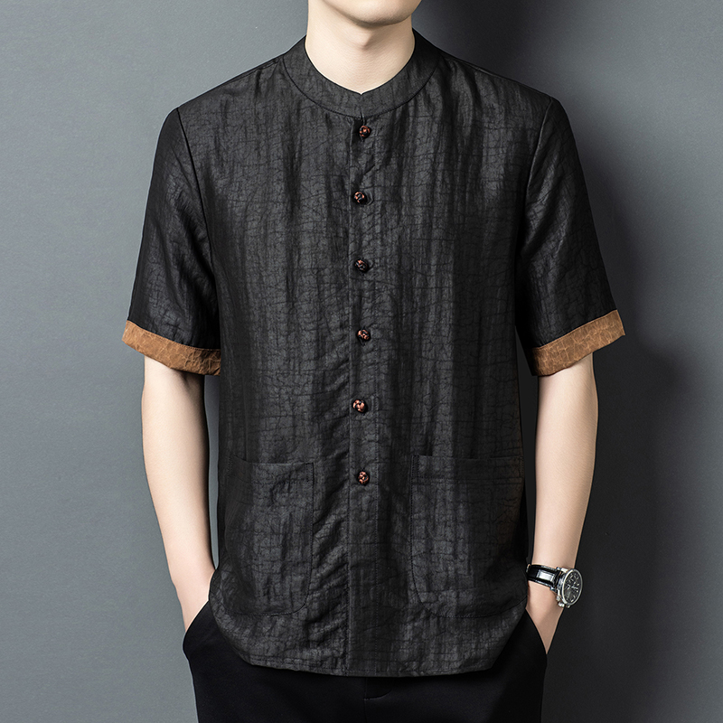 Real Silk 100% Collarless Shir - Luxury Skincare Men 评论和价格