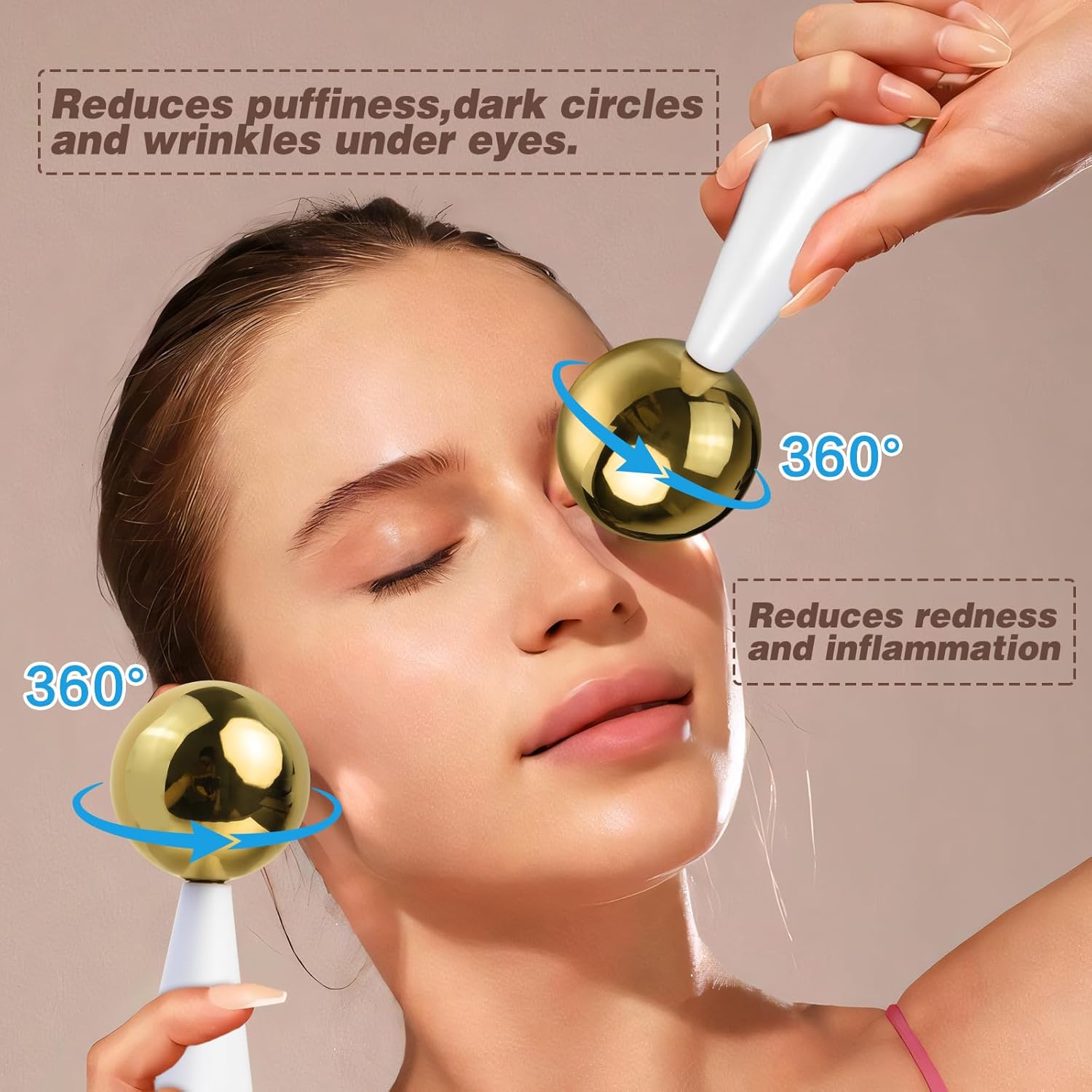 Ice Globes for Face Eyes Steel - Luxury Skincare Tools 评论和价格