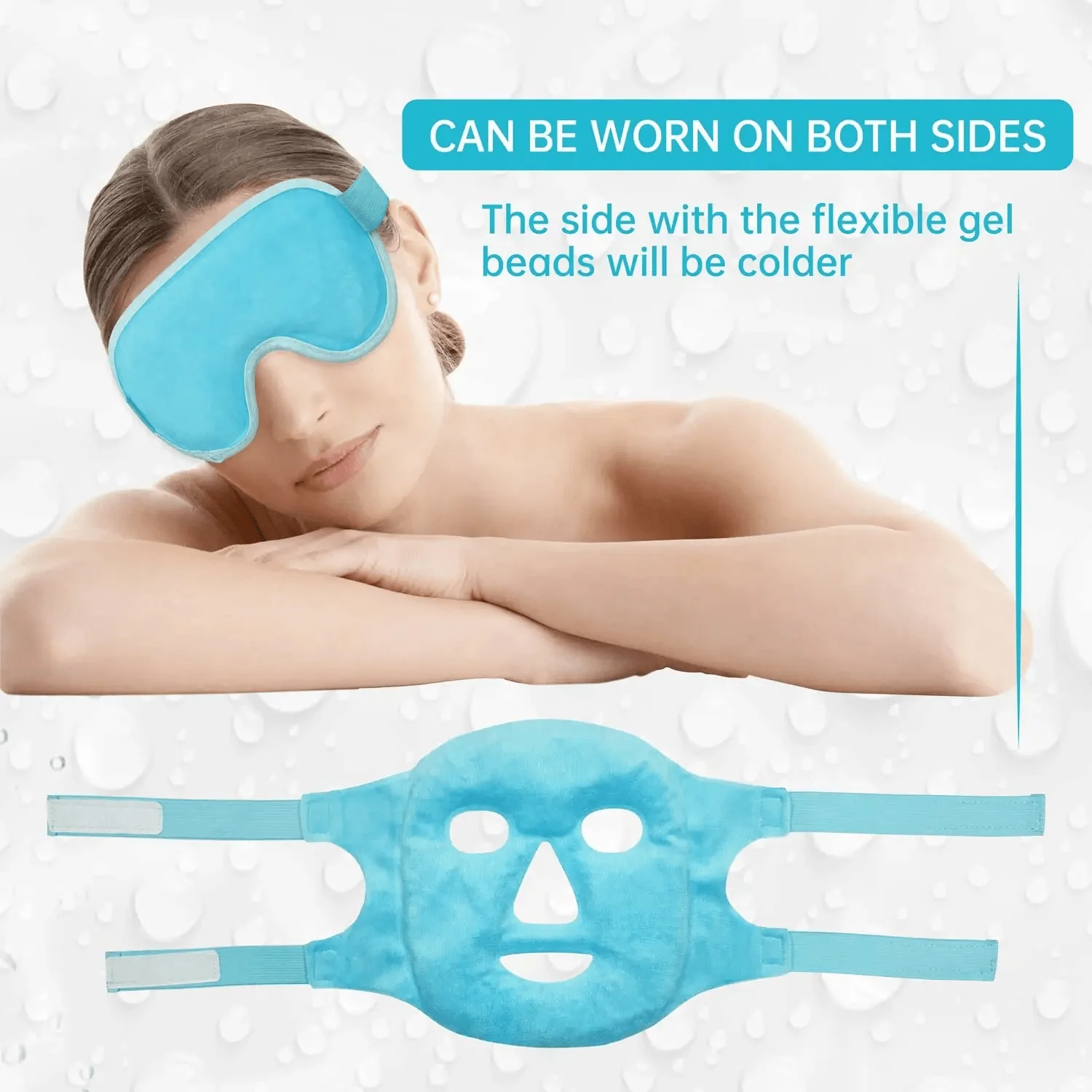 Gel Cooling Ice Face Eye Mask  - Luxury Skincare Tools 评论和价格