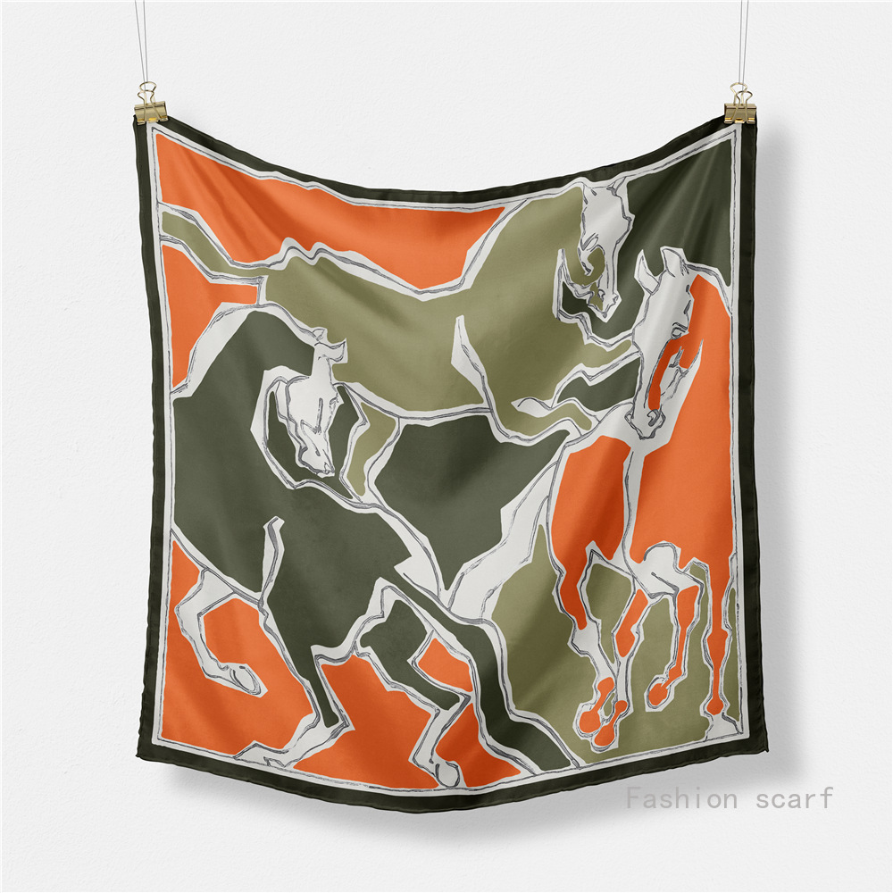 53cm New Fashion Square Scarf  - Luxury Skincare Headband 评论和价格