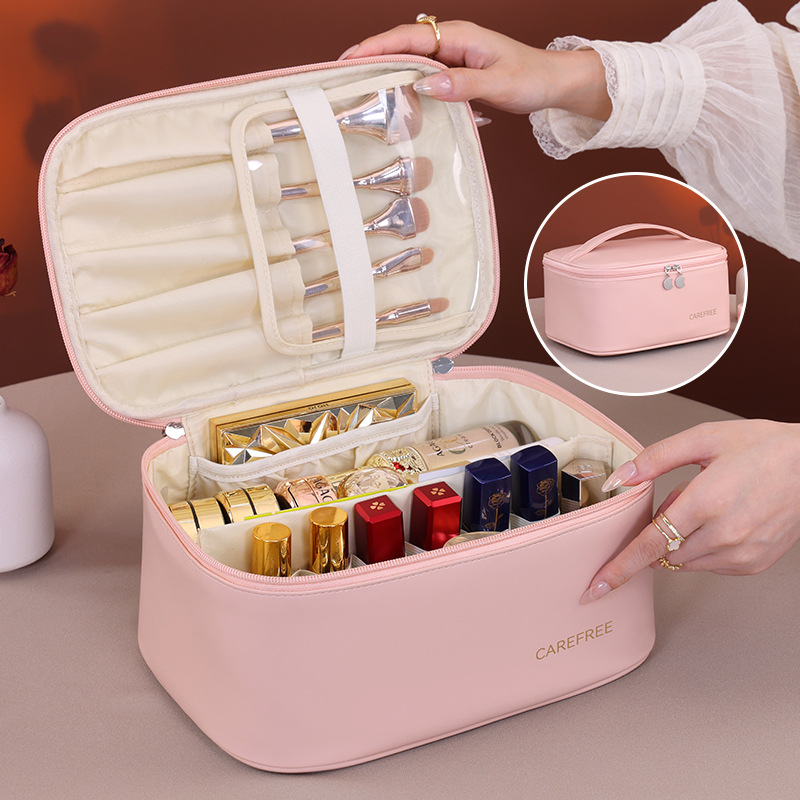 Luxury PU Makeup Bag for Women - Luxury Skincare Women 评论和价格
