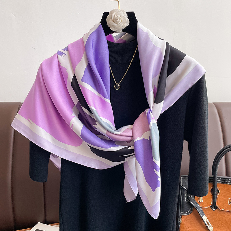 90*90cm Luxury Brand Silk Squa - Luxury Skincare Headband 评论和价格