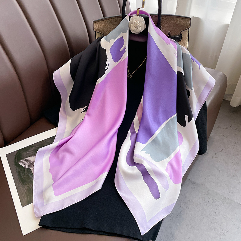90*90cm Luxury Brand Silk Squa - Luxury Skincare Headband 评论和价格