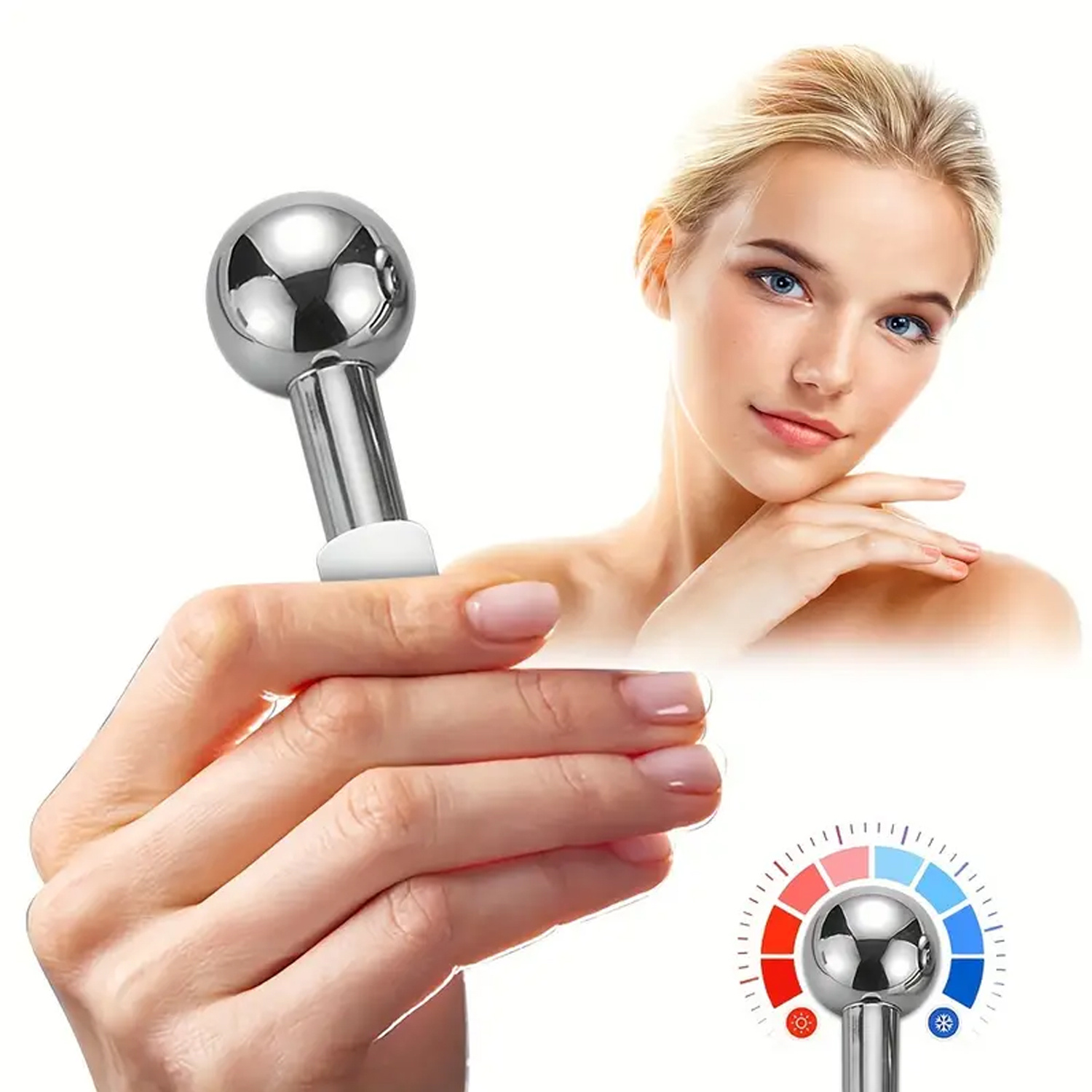 Stainless Steel Ice Globes Coo - Luxury Skincare Tools 评论和价格